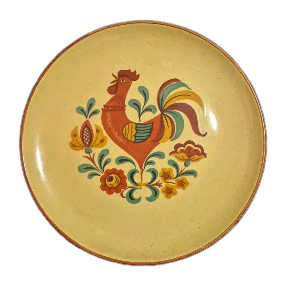 Taylor Smith & Taylor Reveille Rooster Dinner Plate 10.25